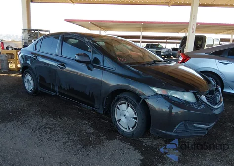 2013 Honda Civic Hf from USA, damaged, VIN 2HGFB2F63DH562604